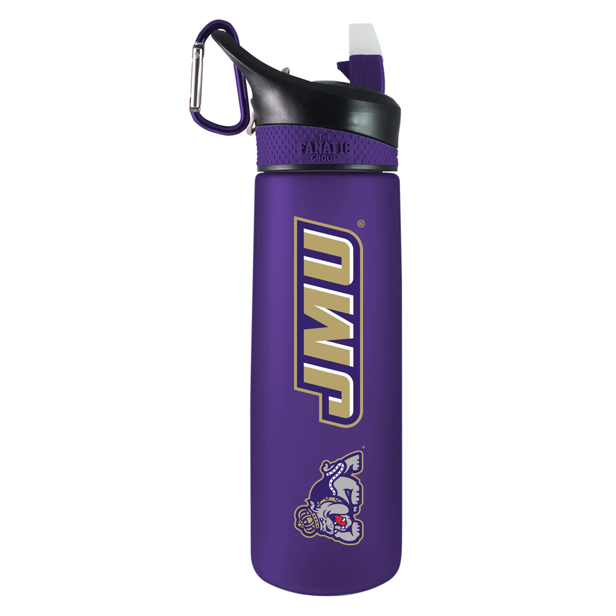 The Fanatic Group James Madison Frosted Sport Water Bottle, Design-1 - Purple
