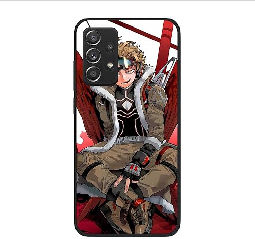 Black Slim Soft Matte Durable Rubber Silicone TPU Fundas Fit Cover Case for Samsung Galaxy A52 5G Himiko Anime Toga Japan 05