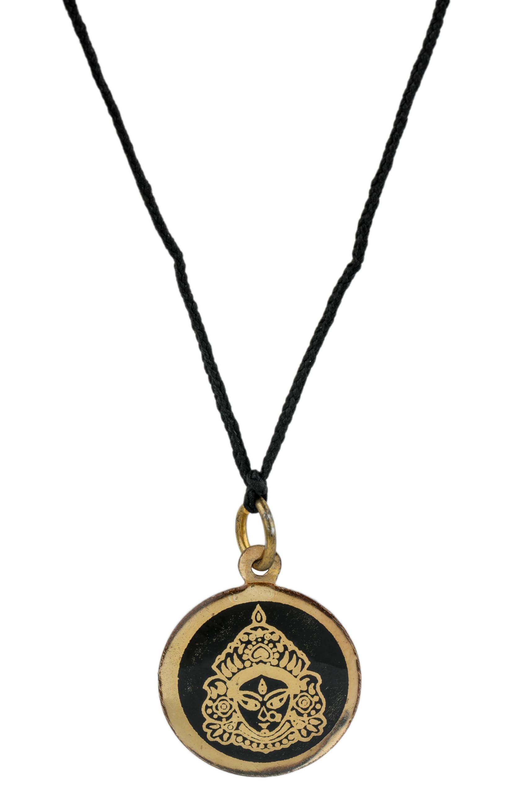 Vashikaran Kawach | Brass Vedic Locket Pendant with Zircon | Adjustable Thread Necklace | Gold Tone Spiritual Amulet for Personal Influence and Attraction-image-28