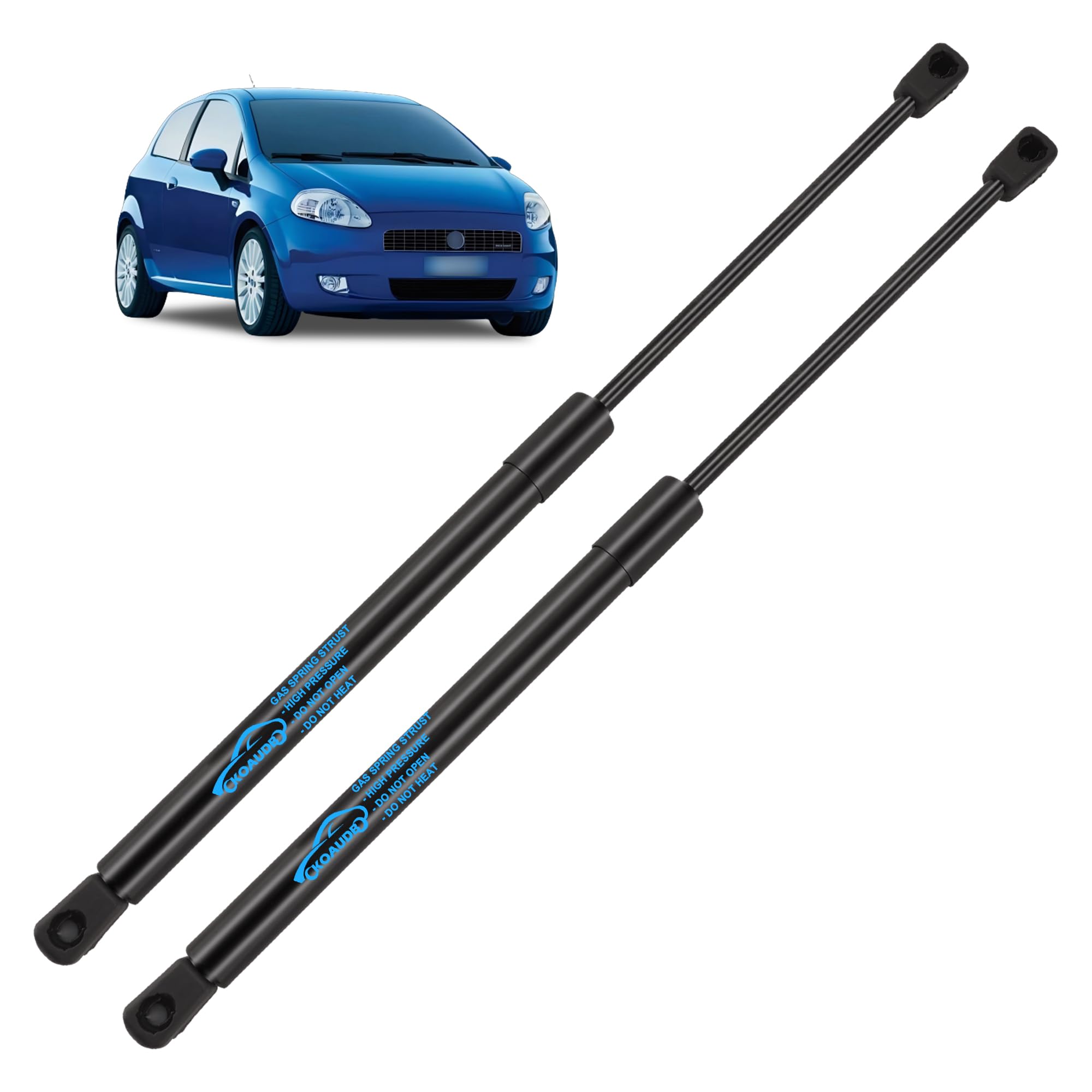 Koaudb 2x Heckklappendämpfer für Fiat Grande Punto 199 Schrägheck 2005-2012, für Fiat Punto 199 Schrägheck 2008-2012, für Fiat Punto Evo 199 Schrägheck 2006-2013 Gasdruckdämpfer Replace #51778432