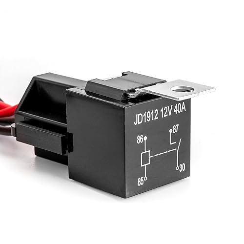 Miniatura 27 de WeiSen Arnés de cableado para señal de giro UTV con interruptor basculante, fusible de relé intermitente, 20 AWG 2 cables 12V/24V, kit de cableado