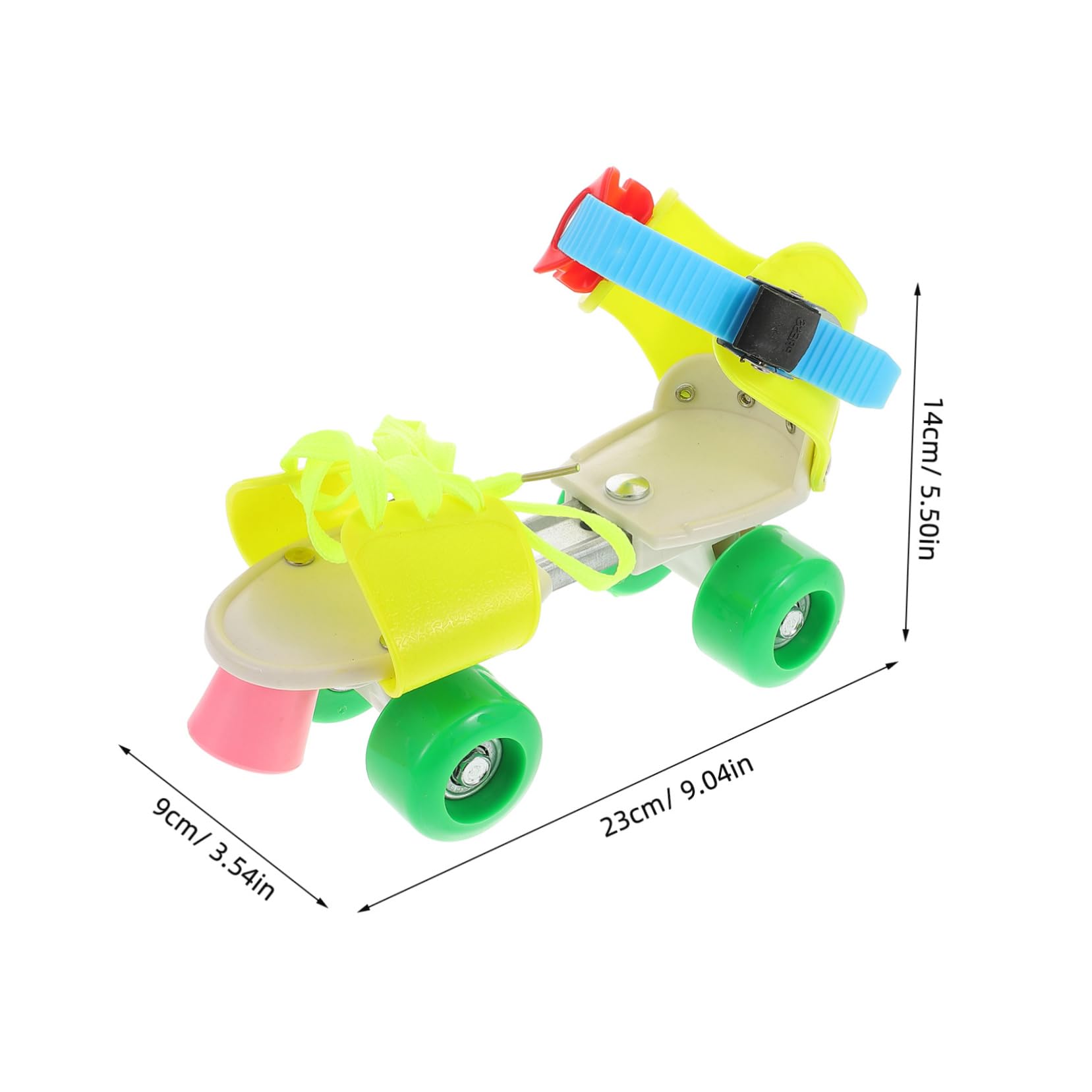 VANZACK Skates for Boys Girls Adjustable Double Row Wheels Easy for Beginners Stable Design Outdoor Roller Shoes