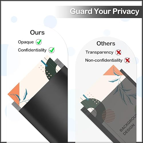 Miniatura 7 de Sobres de polietileno de 14.5 x 19 pulgadas, paquete de 100 bolsas de envío autosellantes para pequeñas empresas, color negro, impermeables y gruesas