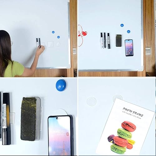 Miniatura 9 de BRAVESHINE Cinta adhesiva de doble cara  32 almohadillas de gel adhesivas extraíbles para montaje en pared  Cinta transparente lavable sin rastros