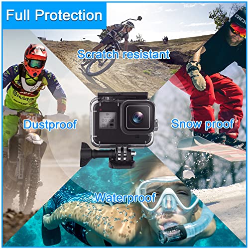 image for Actpe for Gopro Hero 8 Black Accessories Waterproof Protection Housing