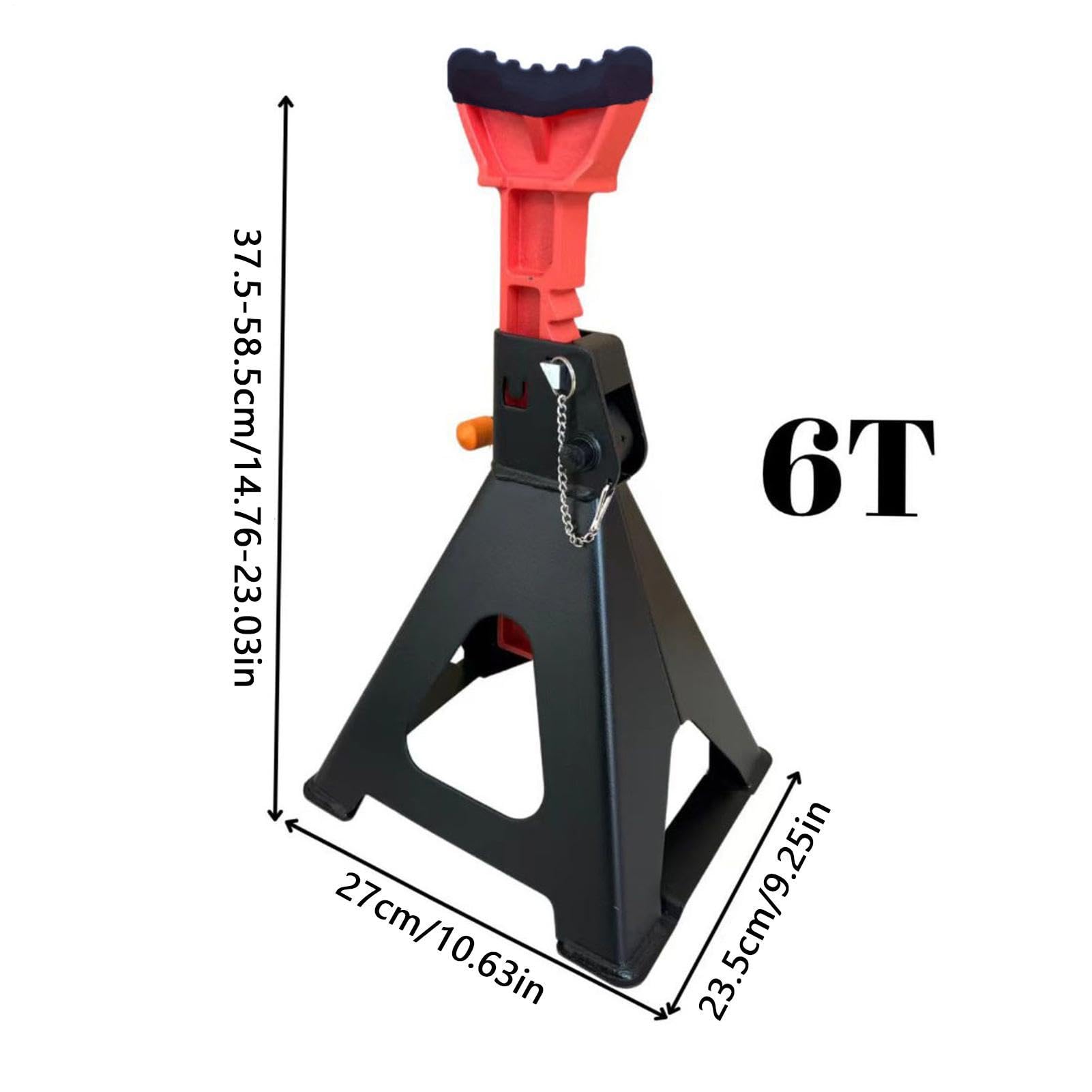 Caballete de 6 toneladas, altura regulable de 3/6 toneladas | Soporte de elevación para camión, SUV, motocicleta, cortacésped, tractor, barco, coche, garaje, taller de reparación