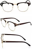 Vista 2 de BEISON Gafas de nerd con montura para hombre y mujer