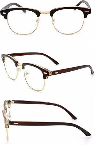 Miniatura 2 de BEISON Gafas de nerd con montura para hombre y mujer