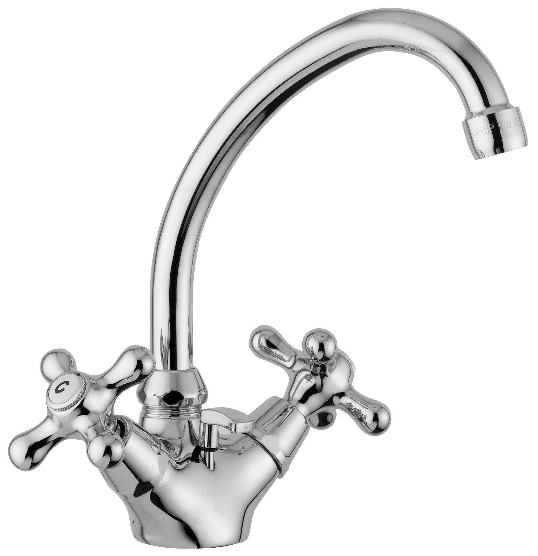 IRV077CR Gruppo monoforo lavabo girevole scarico automatico 1"1/4 IRIS PAFFONI