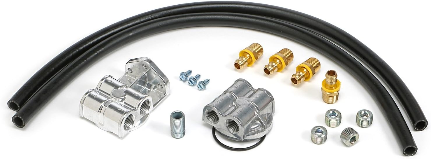 TRANS-DAPT PERFORMANCE - Oil Filter Relocation KIT 90 Degree/Horizontal (1820)
