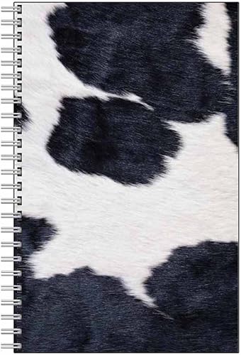 Cuaderno con estampado de vaca, diseño animal, encuadernado en espiral, 80 páginas rayadas, papel de papelería, suministros de oficina disponible en Yaxa Venezuela