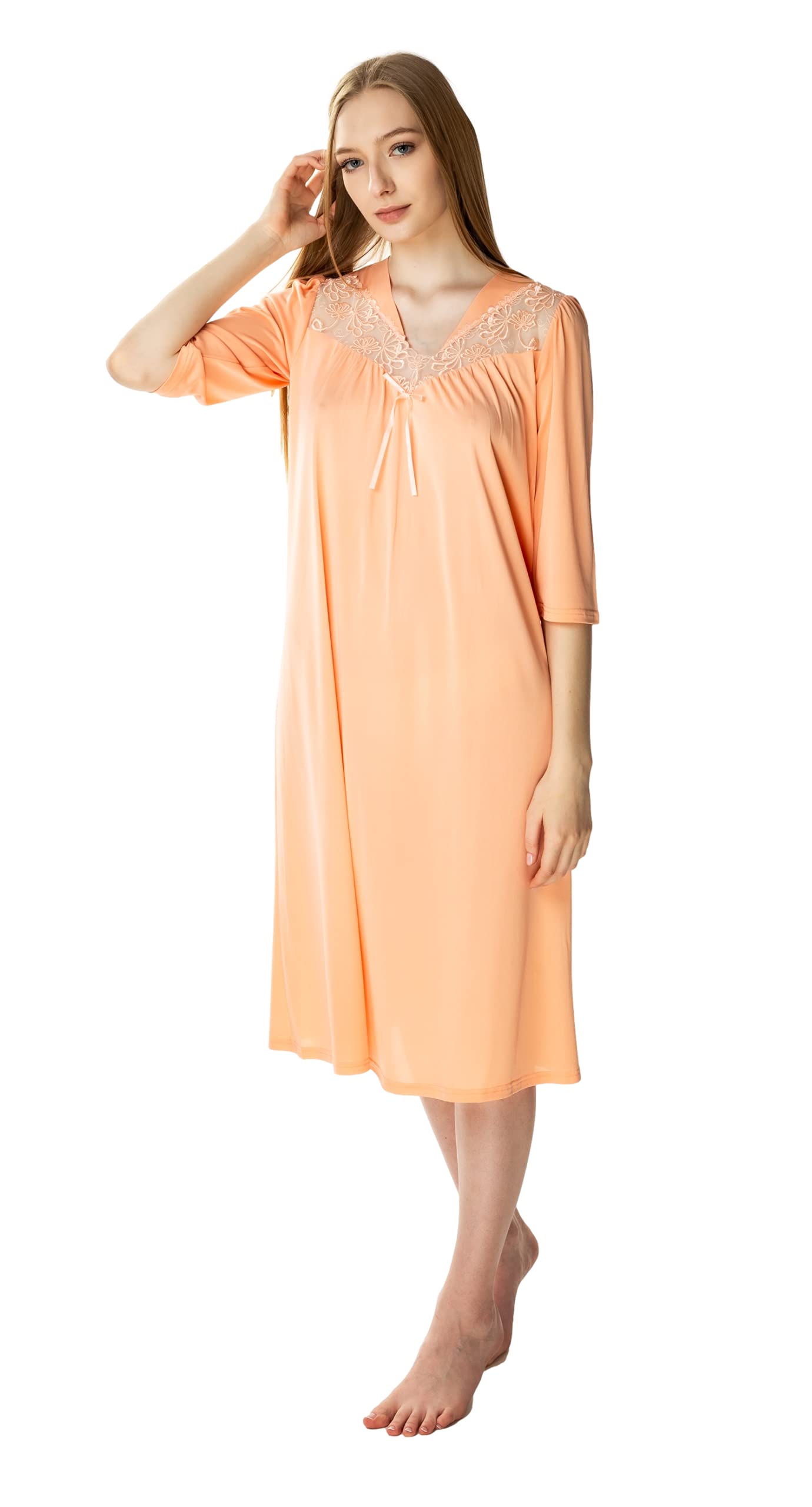 Caicia da Notte Donna - -4Xl Casual di Grandi Diensioni odal Cotone