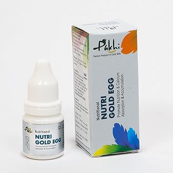 Pakhi NUTRI Gold Egg_5ml (Pack of 5+1) Get Free Worth Rs.90 /- AQU-Nutripro (5ml)_Bird Nutritional Care