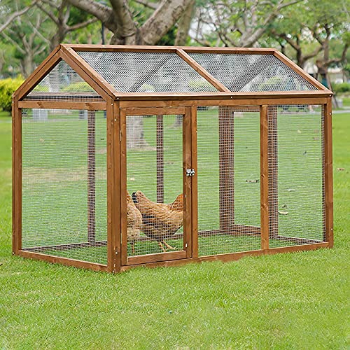 WUJI Hochwertige Hühnerställe aus Holz, Große Hühnerställe, Kaninchenkäfige und Geflügelkäfig-Drahtgeflecht, Verwendet…