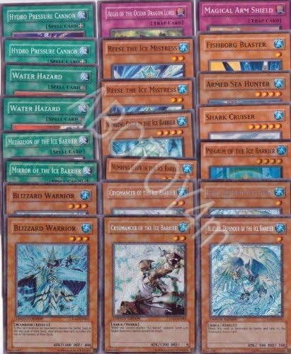 Yugioh Ice Barrier Deck Builder Lot 26 Cards Set with Free Figure [Toy]