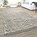 Produktbild Paco Home Hochflor Teppich Wohnzimmer Shaggy Pastell Einfarbig Weich Flauschig Grau, Grösse:80x150 cm