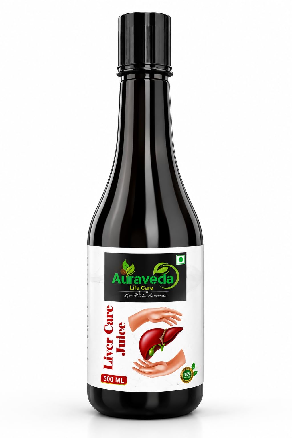 Auraveda Life Care Liver Care Juice Ayurvedic Herbal, 500 ml | Natural Herbal Formula, Supports Liver Health, Fatty Liver Support, 100% Ayurvedic, Liquid Form-image-3