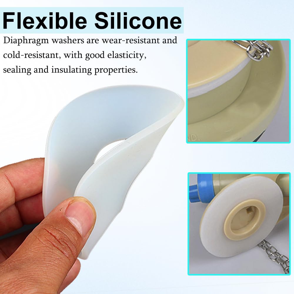 4PCS Flush Valve Base Sealing Washer Silicone Silicon Rubber Flush Valve Seal Washer Replacement Toilet Cistern Seal for Viva SKY095 Skylo Geberit 816.418.00.1 - Image 3