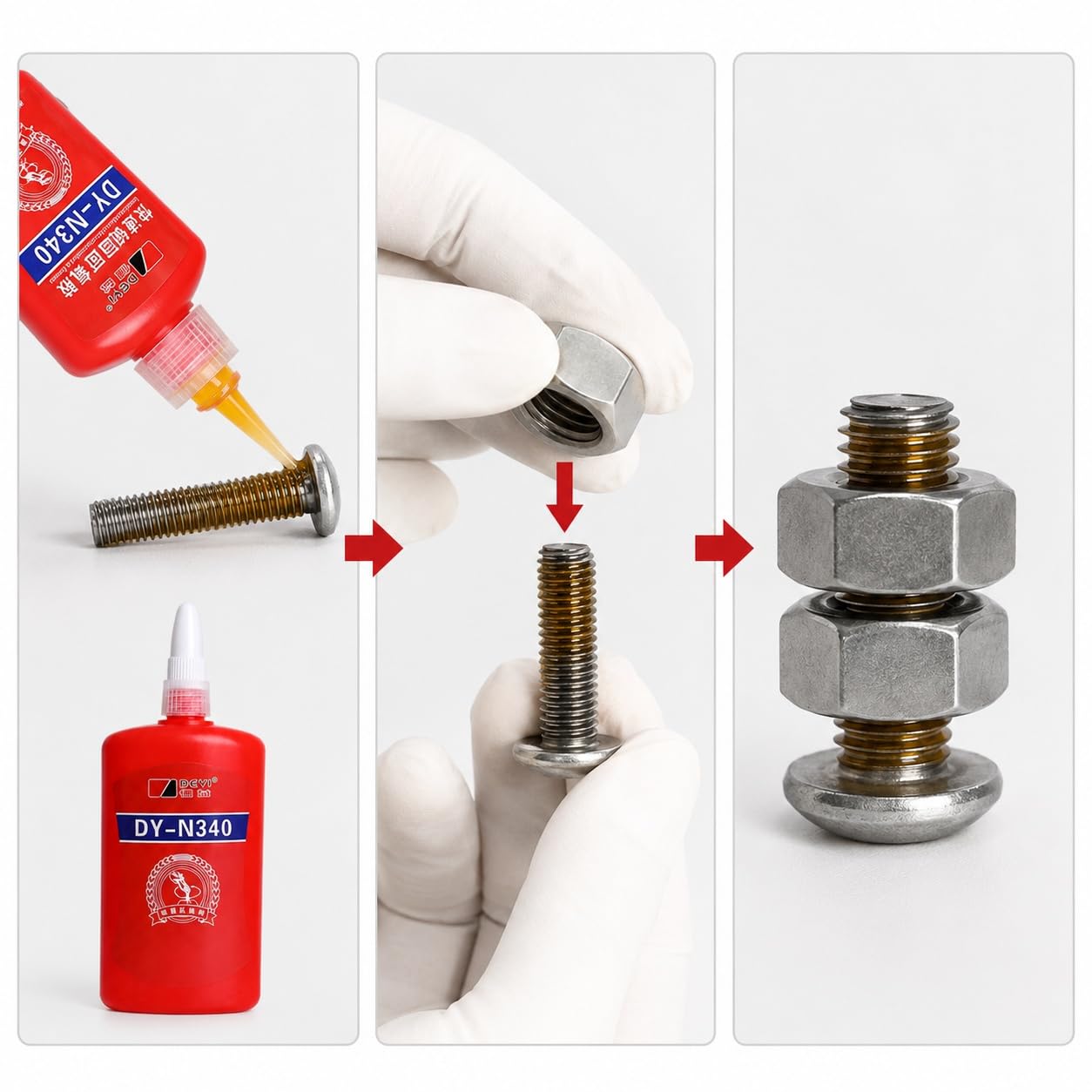 VIDOO DY-N340 Pegamento Retenedor Desmontable para Manguito Eje Rotor-1000g