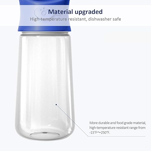 Miniatura 6 de WePet Botella de agua portátil para perros con recipiente de alimentos, 19 onzas + 6 onzas, dispensador de agua para cachorros a prueba de fugas con