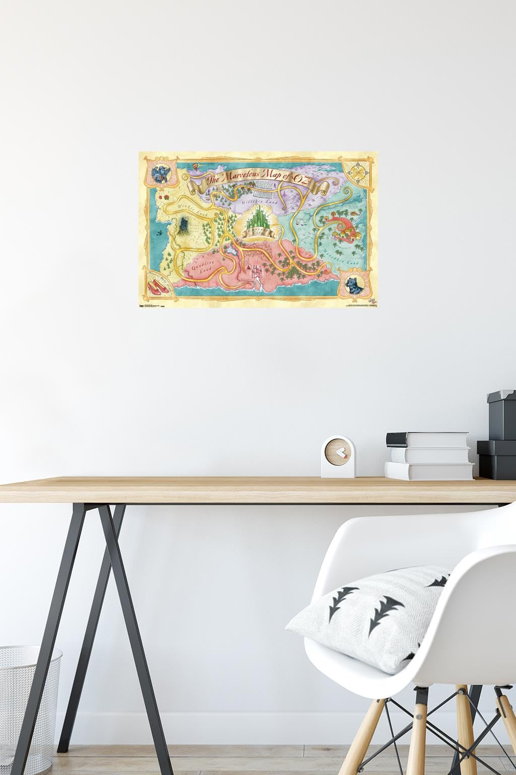 Amazon.com: The Wizard Of Oz - Map Wall Poster, 22.4L