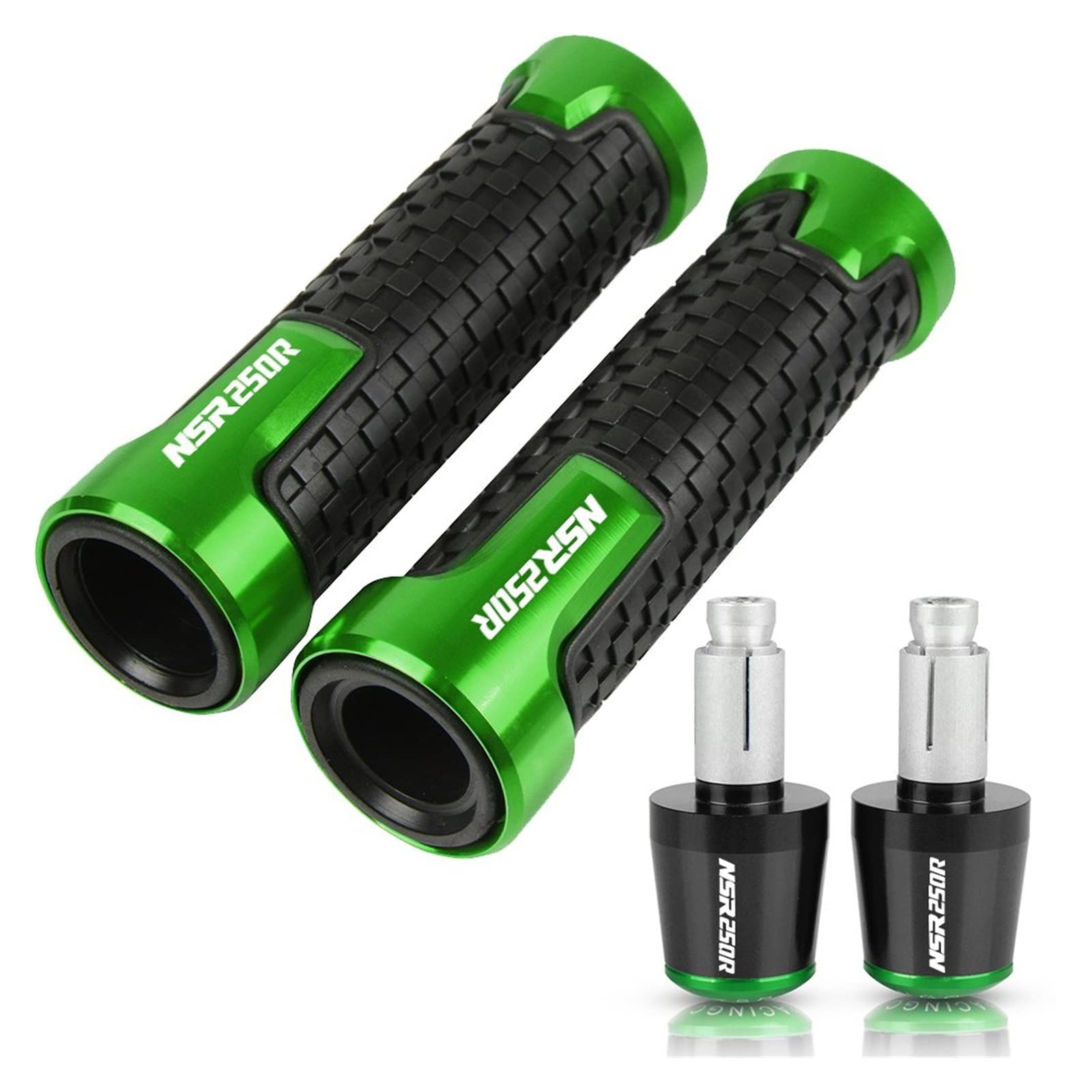 Agarre Empuñaduras De Goma para Manillar De Motocicleta De 22mm Y 7/8 "para NSR250R NSR250 NSR 250 250R MC22 1988 1989 1990 1991 1992 1993 Cubierta del Manillar(2)