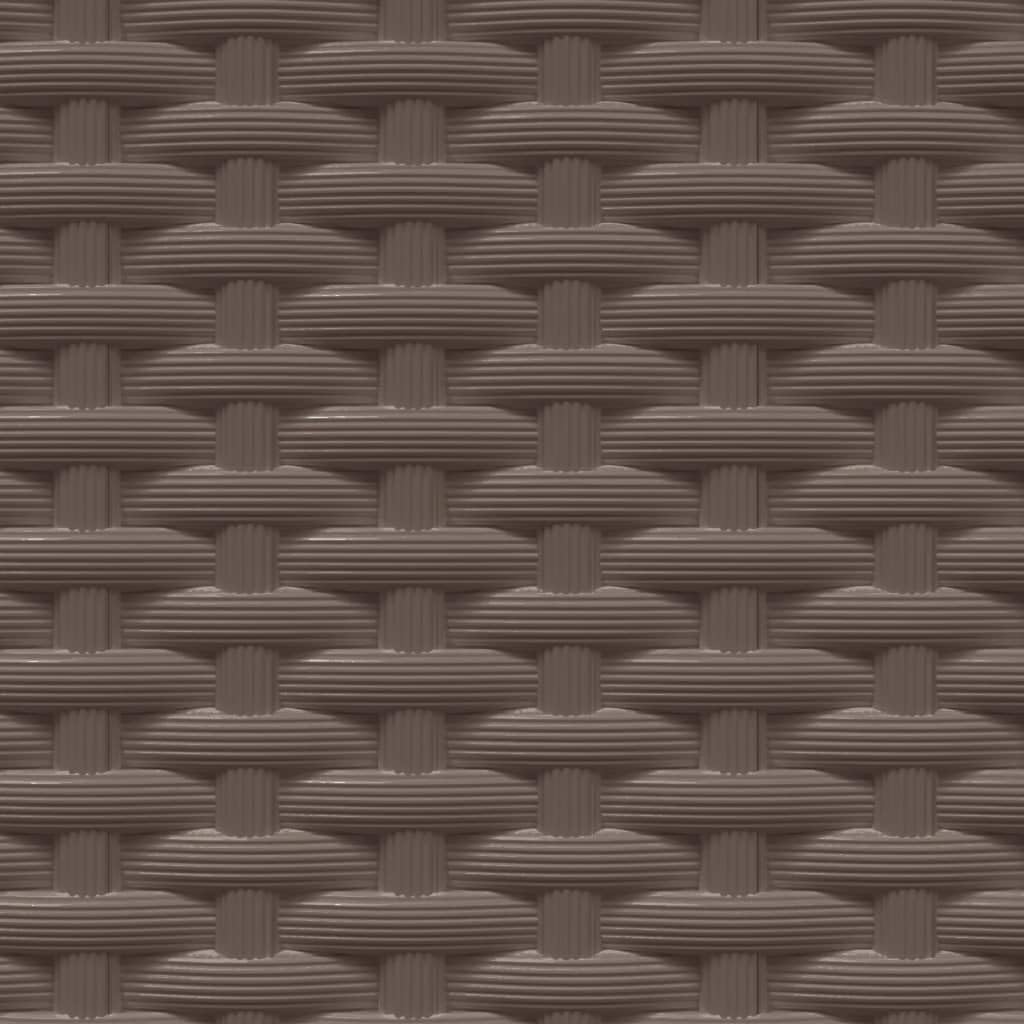 vidaXL Jardineras 4 Unidades Polipropileno marrón 30x30x37 cm, Maceta, arriate Elevado, Soporte para macetas, macetero, bancal Elevado