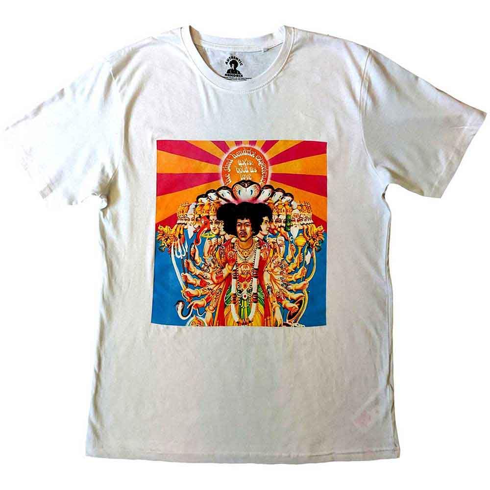 Jimi Hendrix T Shirt Axis Logo Official Mens White XL