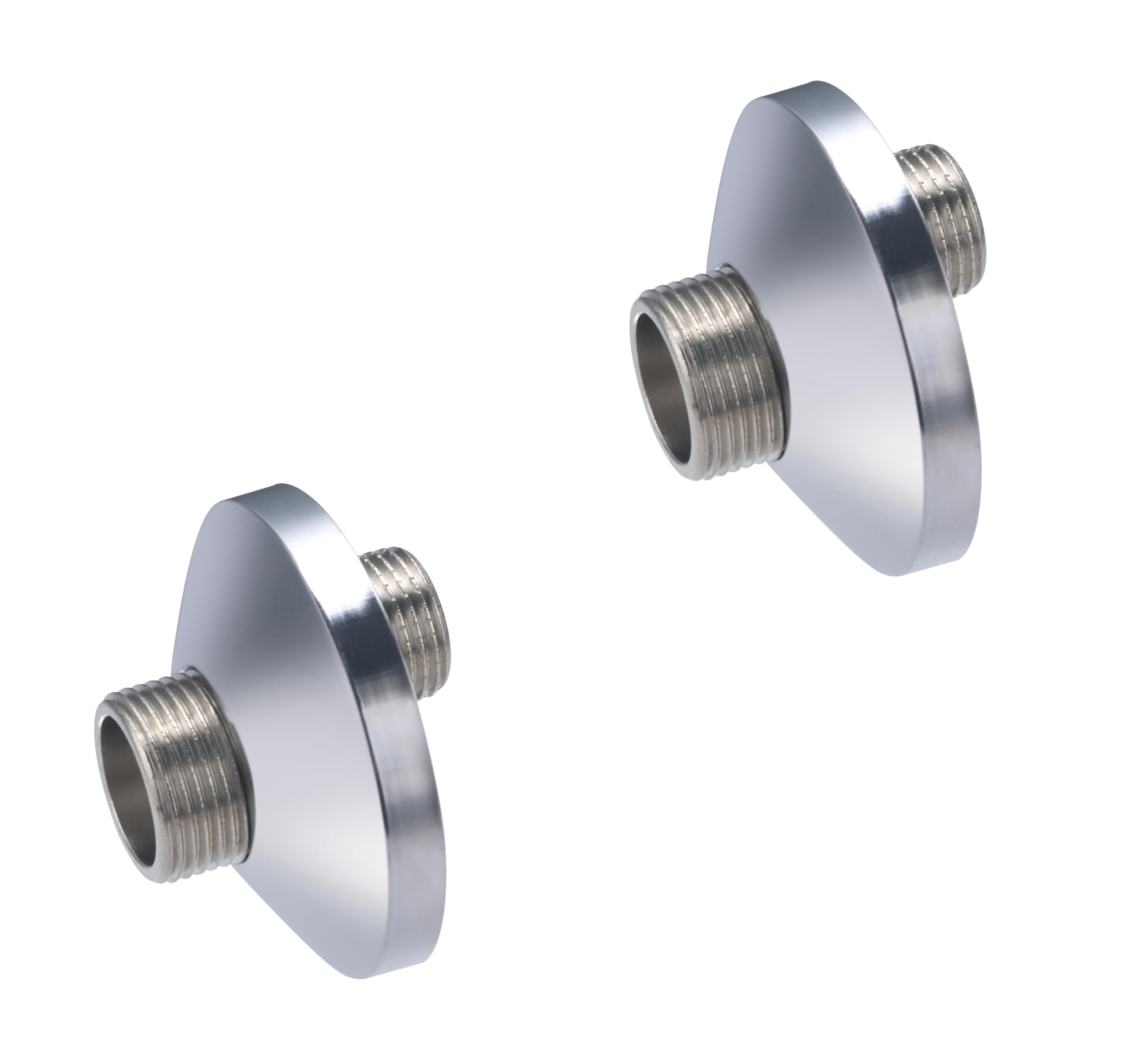 2 Raccords Excentrés de 10 millimètres avec Rosaces pour Robinetterie Mâle 15x21 - Mâle 20x27 NOYON & THIEBAULT