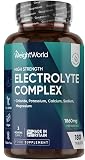 WeightWorld Electrolyte Complex - 930mg per Tablet - 6 Months Supply - 180 Electrolyte Tablets - Includes Magnesium, Chloride, Potassium, Calcium & Sodium - Vegan, Unflavoured & Non-GMO - 1