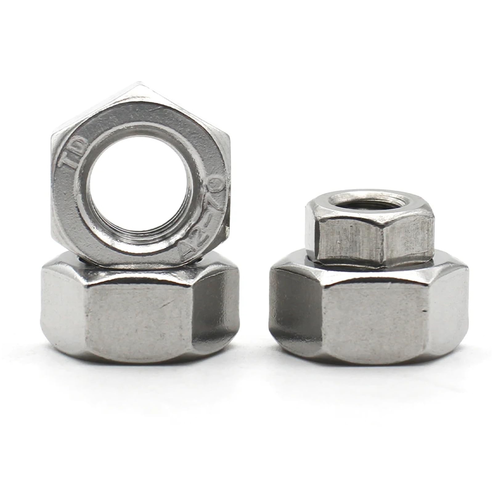 Écrou hexagonal M16 inox 304 pour stopper le desserrage des vis