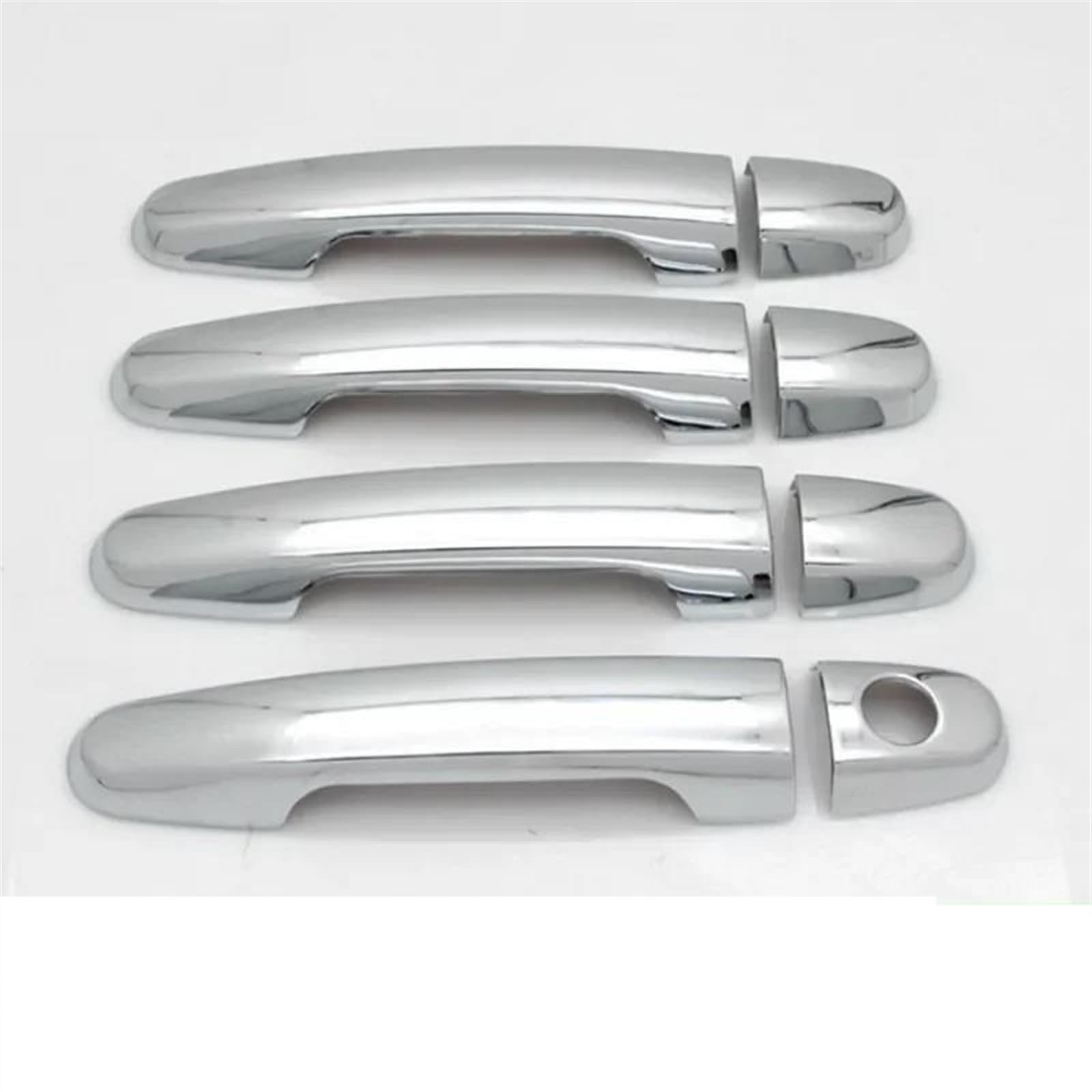 Csspdm Silver A Gloss Black Chrome Car Door Handle Cover Trim For Peugeot 108 2014 2015 2016 2017 2018 2019 Styling Accessories(Silver A)