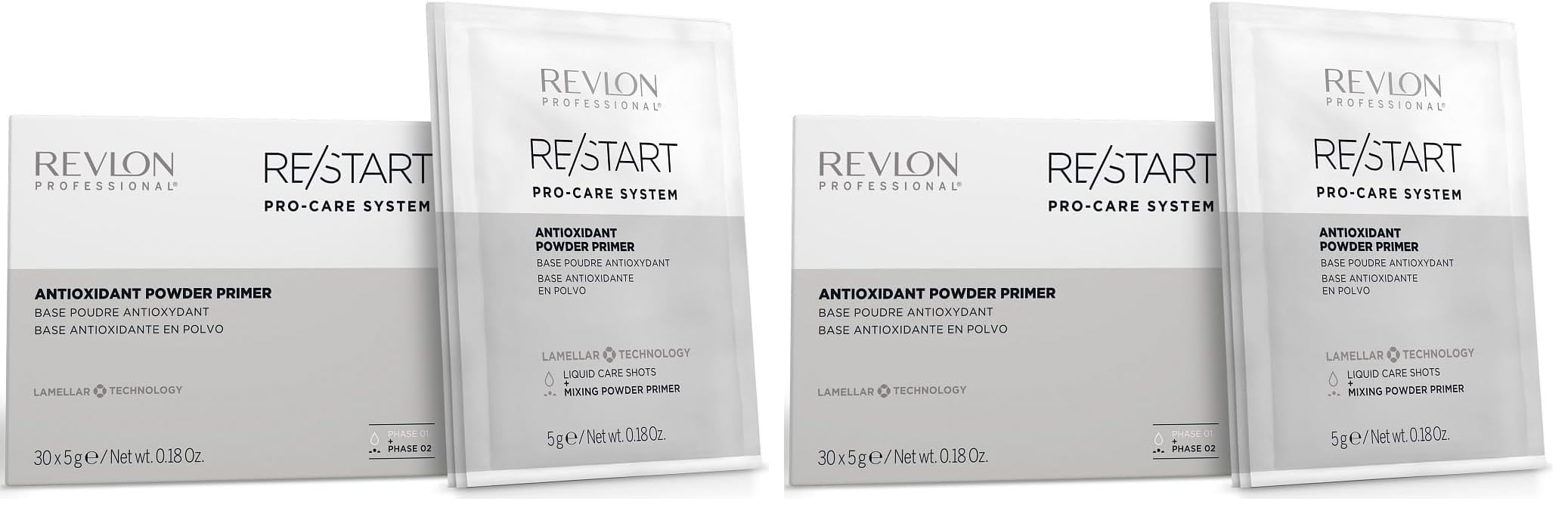 Revlon Professional Restart Pro Care System Antioxıdant Powder Prımer 30gr X 5 (2 paketi)