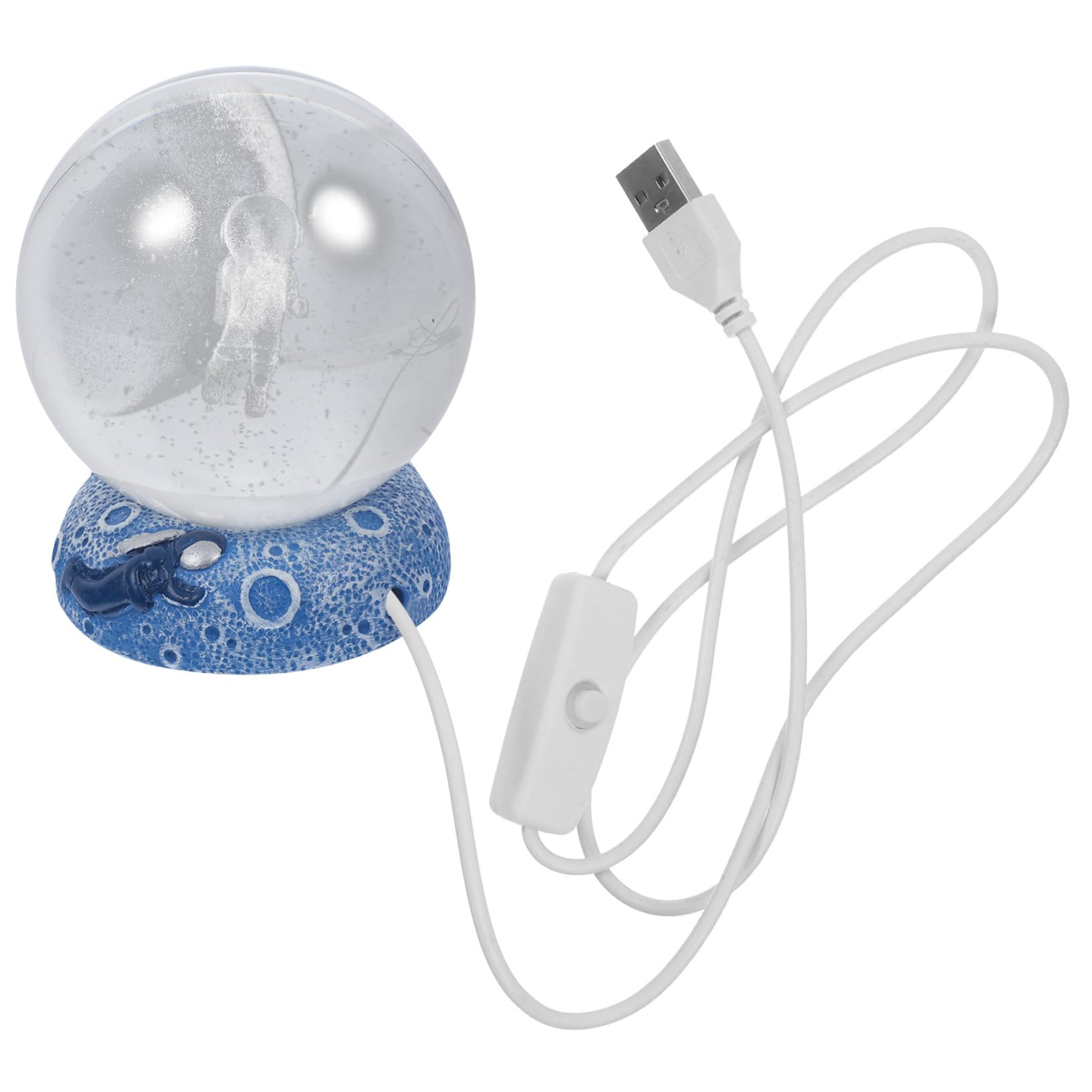 LIFKOME Crystal Lamp Led Lighting USB Powered Desk Decor for Boys and Girls Bedroom Office Bathroom Unique Engraved Crystal Sphere Base Choice