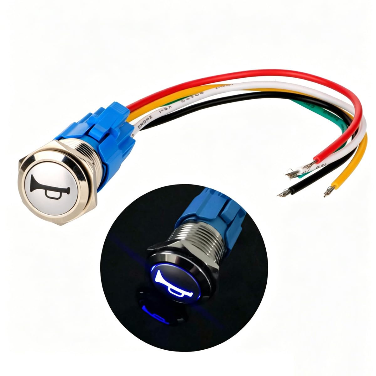 Amazon.com: Gebildet 12V-24V/5A 16mm Pre-Wiring Momentary Speaker