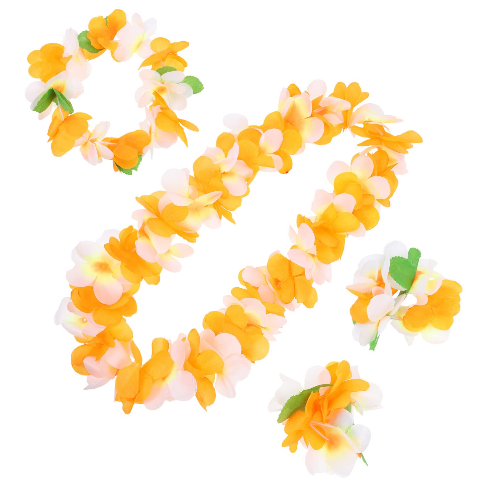 OUNONA 4juegos Guirnaldas De Flores Hawaianas Decorativas para Fiestas Temáticas y Celebraciones para Decorar Eventos Tropicales y Cumpleaños