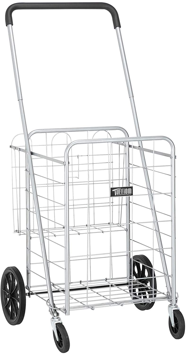 Buy Bonnlo Jumbo Folding Grocery Shopping Cart,Heavy Duty Utility Cart