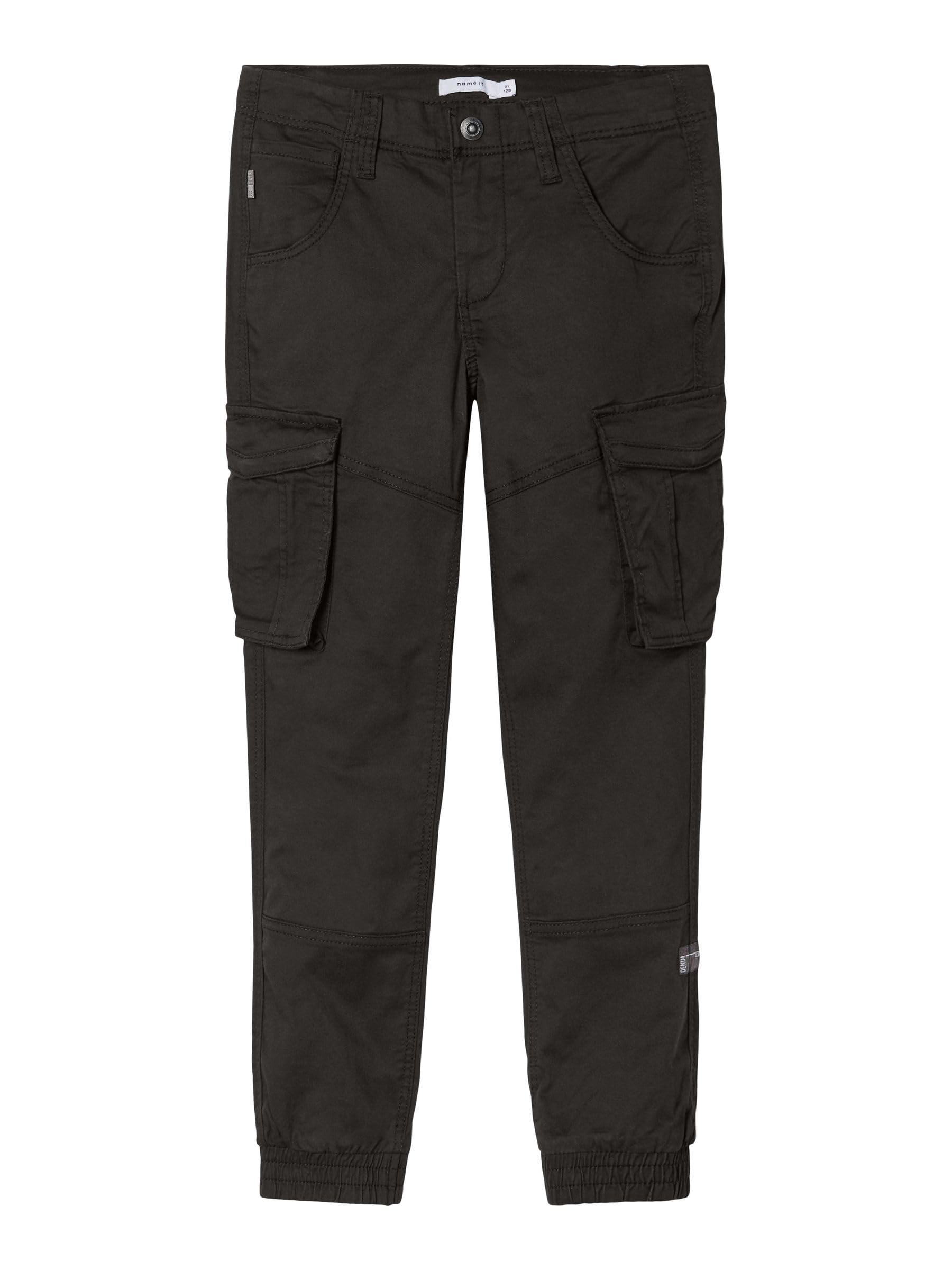 Name It Boy's Nitbamgo Reg/R Twi Ca Pant M Nmt Noos Trouser, Black, 170 UK