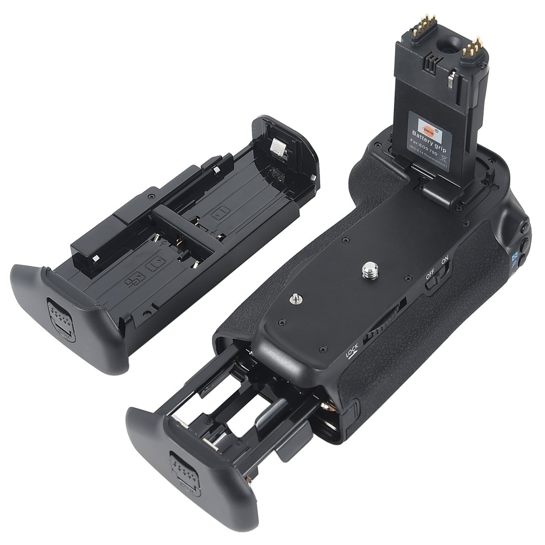 DSTE® Pro BG-E14 - Impugnatura verticale per batteria per fotocamera digitale SLR Canon EOS 70D come LP-E6