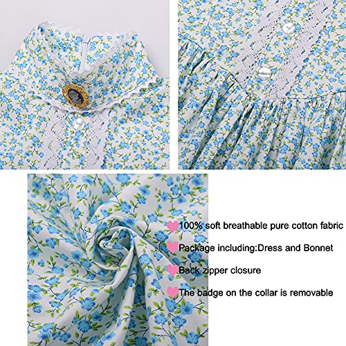 Vestido Colonial Pioneer para Niñas 100% Algodón miniatura 3