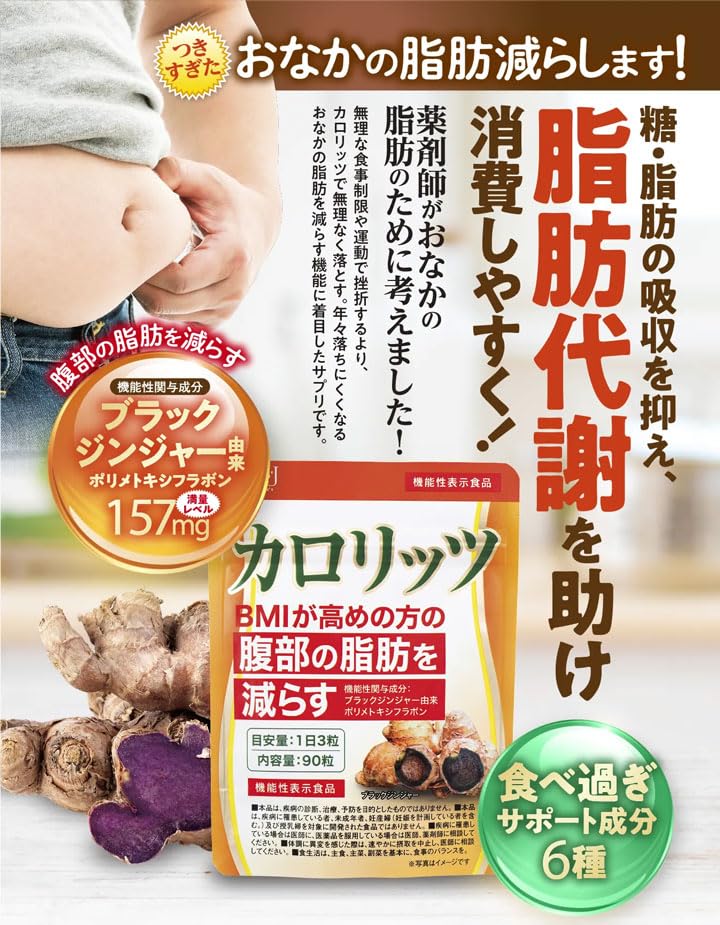 Amazon | 日本メディカルシステム カロリッツ 90粒（約30日分） 機能性