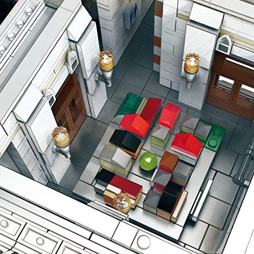 ZJLA Modulare Haus Architektur Modellbausteine 4030 Klemmbausteine Alte Taverne Bauset mit Figuren Haus Modellbau… – Bild 4