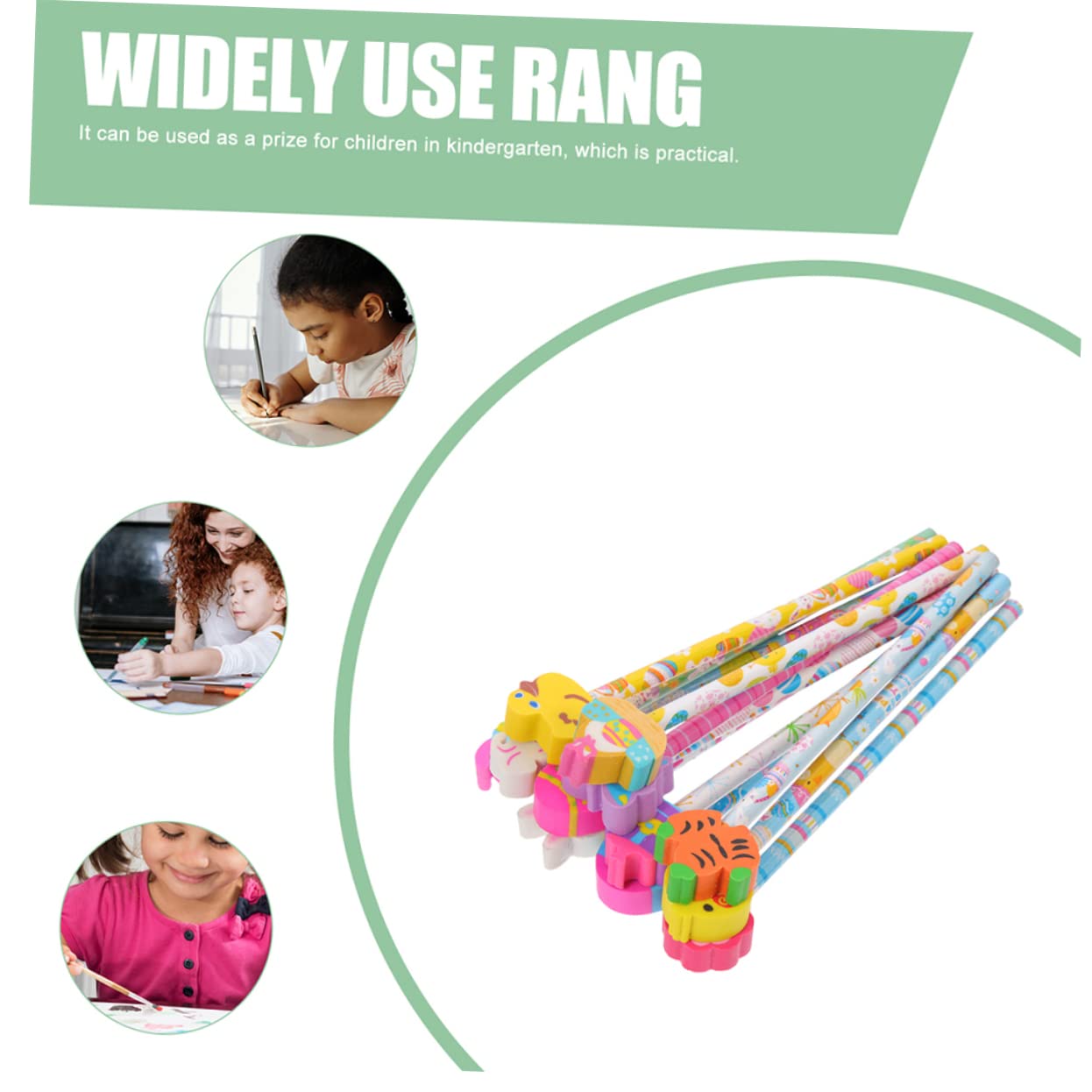 Gadpiparty 2 Sätze -bleistift Radiergummis Vier Whiteboard-radierer Bleistifte Tägliche Kinderstifte Studenten Liefern Kinderzubehör Graphitstifte Für Holz Stück * 2