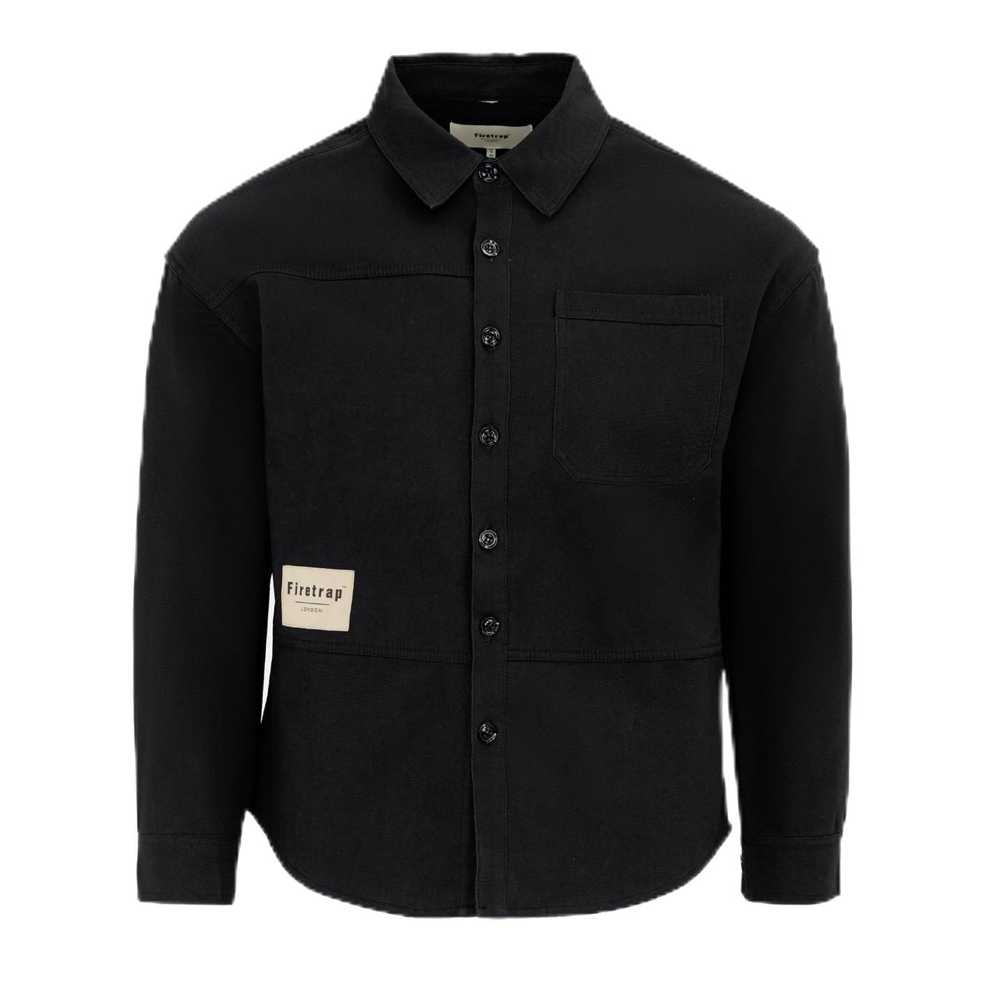 Mens Heavy Shirt Long Sleeve Cotton Overshirt