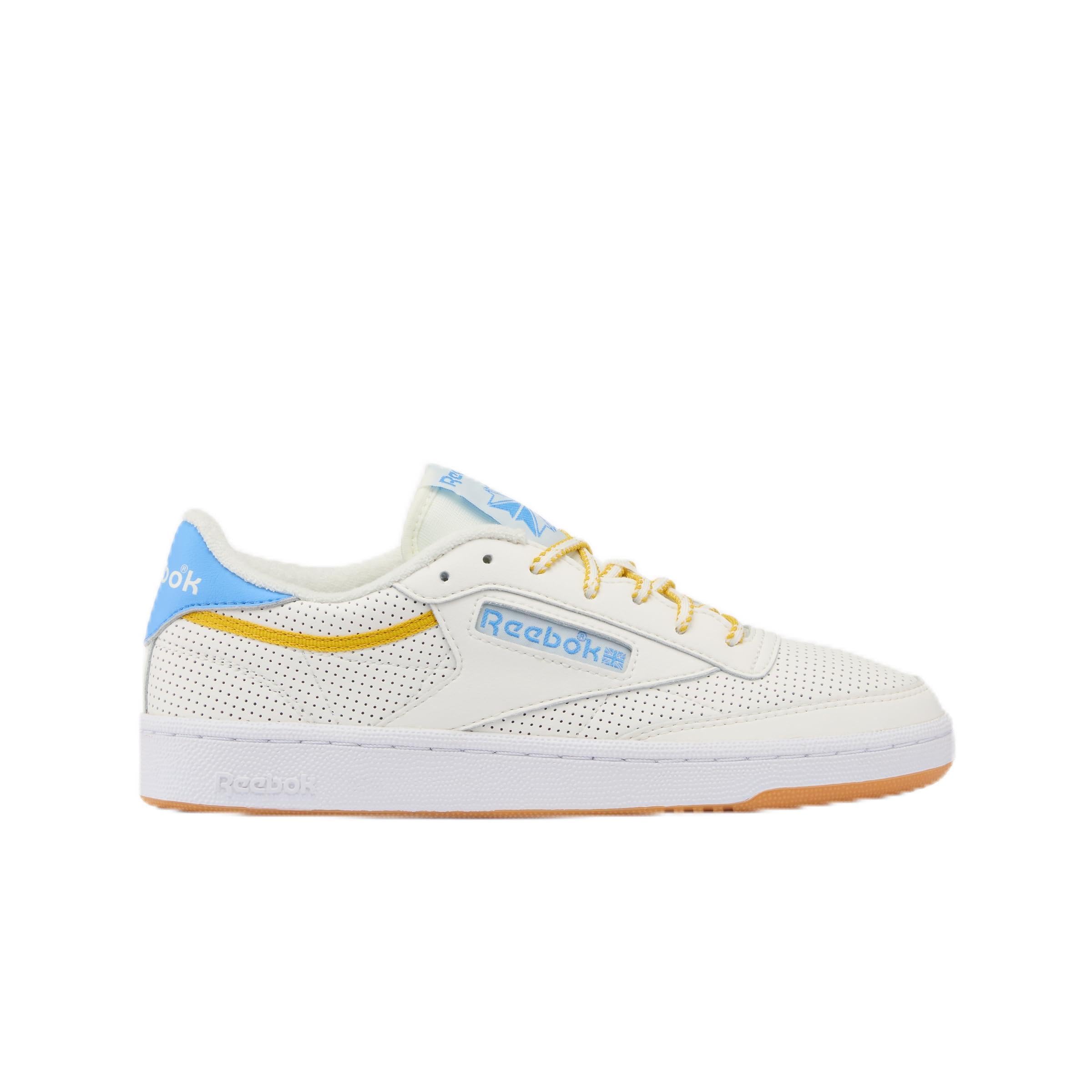 Reebok Women's Club C 85 Trainers, Chalk/Peribue/Athletic Gold, 39 EU