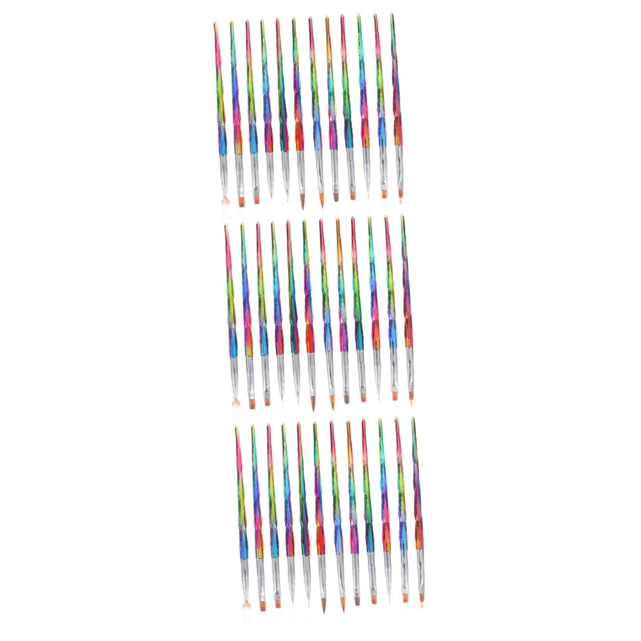 FRCOLOR 36 Pz pennello per unghie pennello per tracciare manicure pennelli per unghie pennelli nail art professionali unghie gel penna per manicure professionale pennarello per unghie rame