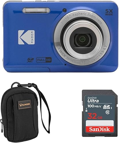 Miniatura 12 de KODAK PIXPRO FZ55-BK - Cámara digital de 16 MP con zoom óptico 5X de 1.102 in gran angular 1080P Full HD Video 2.7 pulgadas, cámara LCD para Rojo