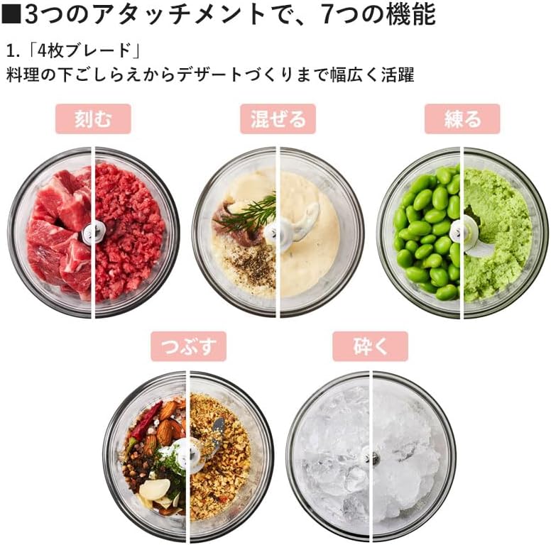 BRUNO BOE097-PBE demonstrating chopping, mixing, kneading, crushing functions