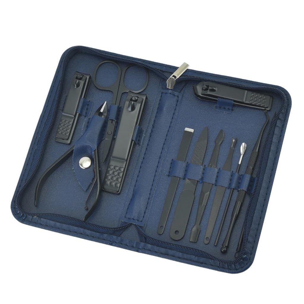 Set di Bellezza in Acciaio Inossidabile, Set per Manicure, tagliaunghie, forbicine per Unghie, Set tagliaunghie, D-14,8 * 8,5 cm