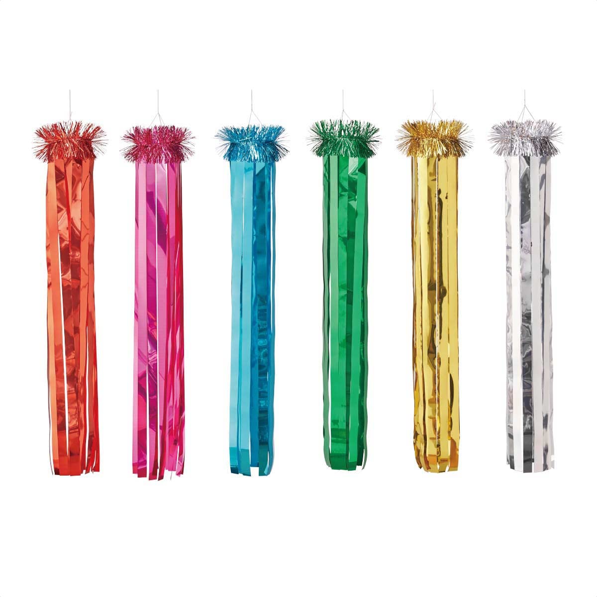 Amazon | 【6個】七夕吹き流しセット 高さ90cm 【 七夕 飾り 装飾 店舗